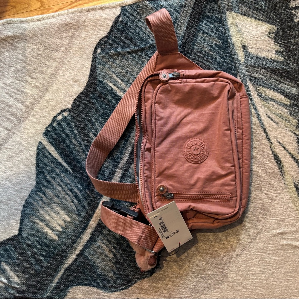 Kipling Pink Belt Bag with Adjustable Strap